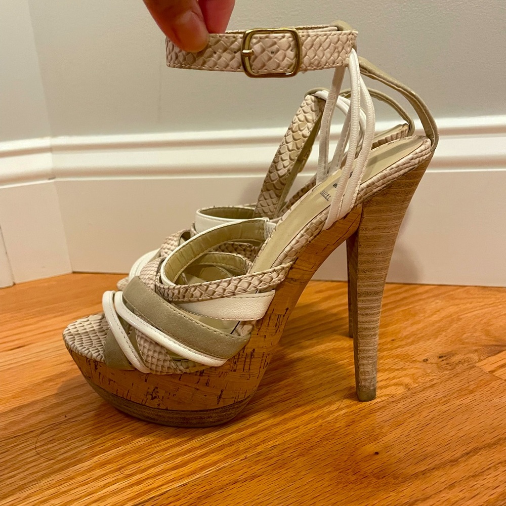 Bakers strappy platform shoes
